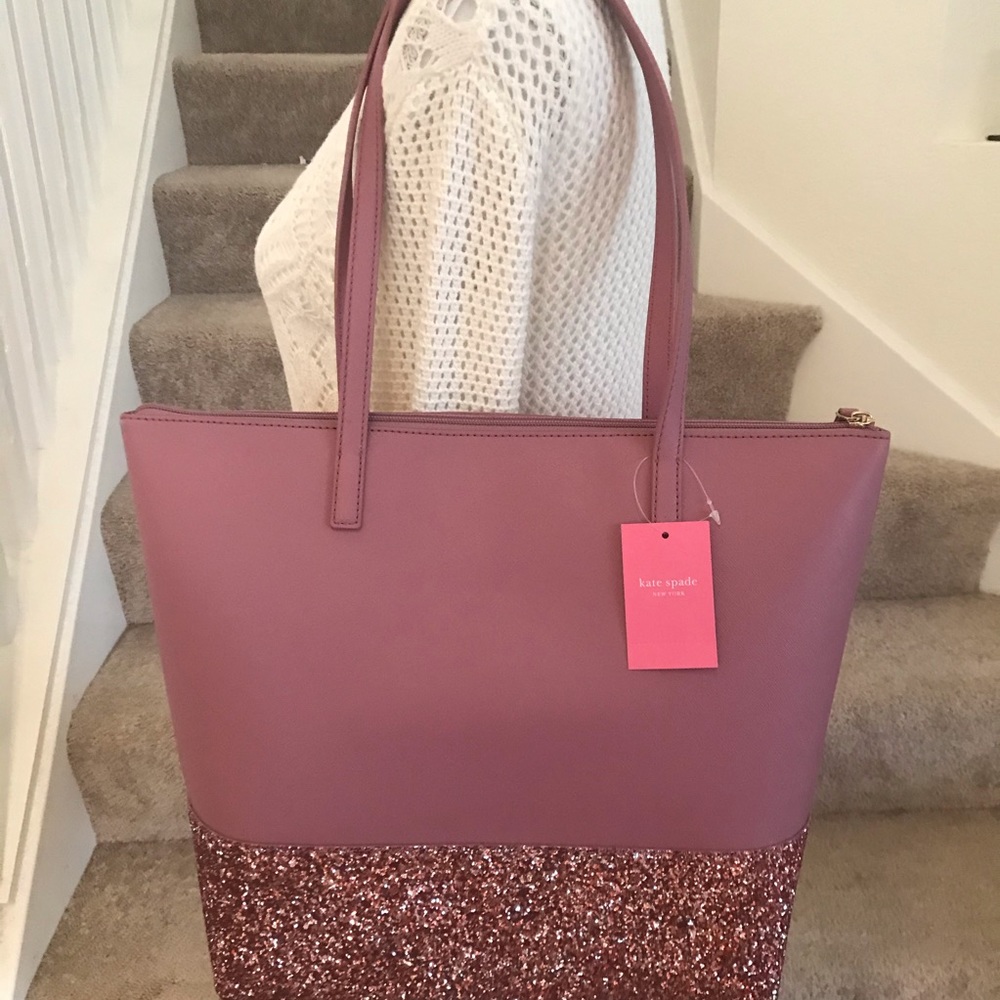 Kate Spade Penny Greta Court Glitter Dusty Peony - Picture 4 of 7
